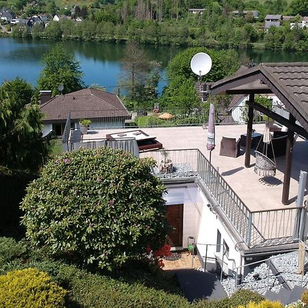 גומרסבך Exklusive Ferienwohnung 'Agger-Blick' Mit Grosser Seeblick-Terrasse & Sauna מראה חיצוני תמונה