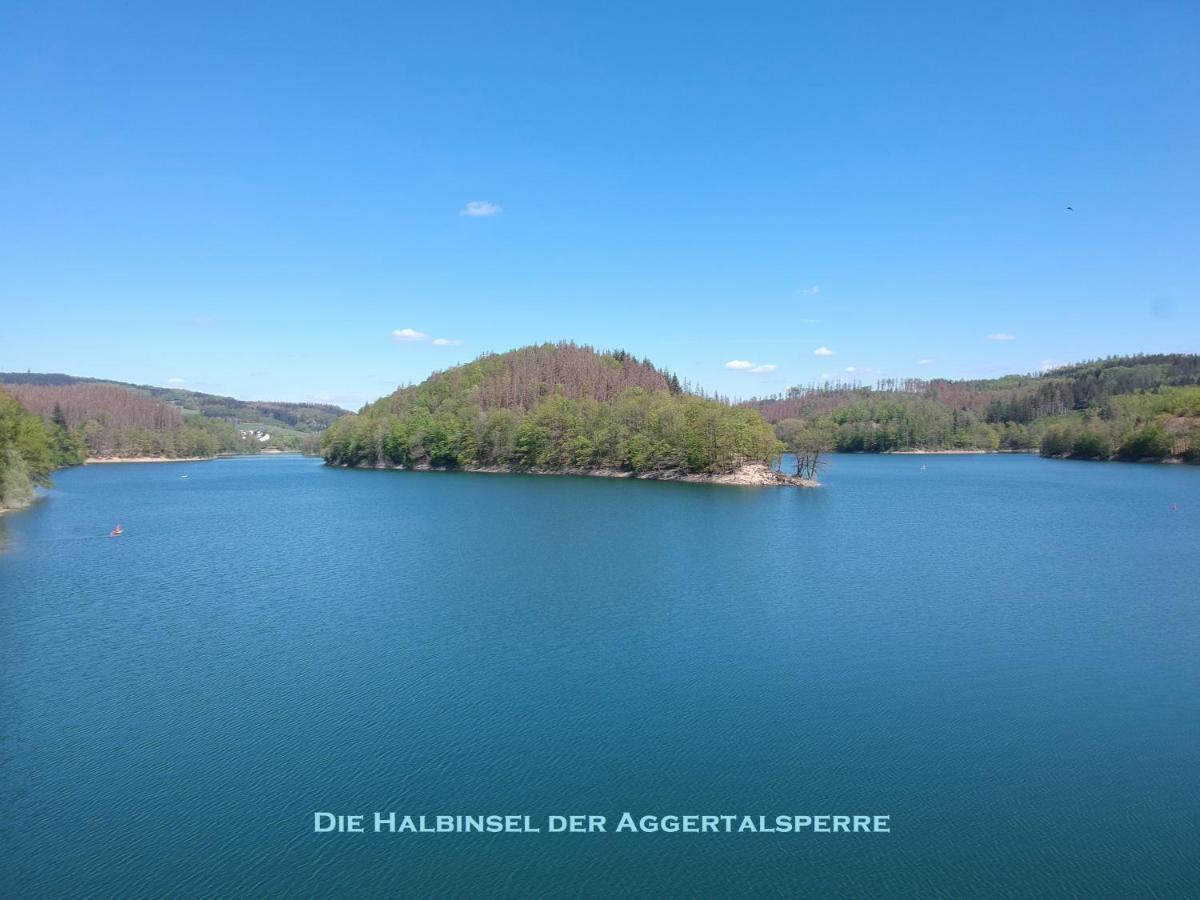 גומרסבך Exklusive Ferienwohnung 'Agger-Blick' Mit Grosser Seeblick-Terrasse & Sauna מראה חיצוני תמונה