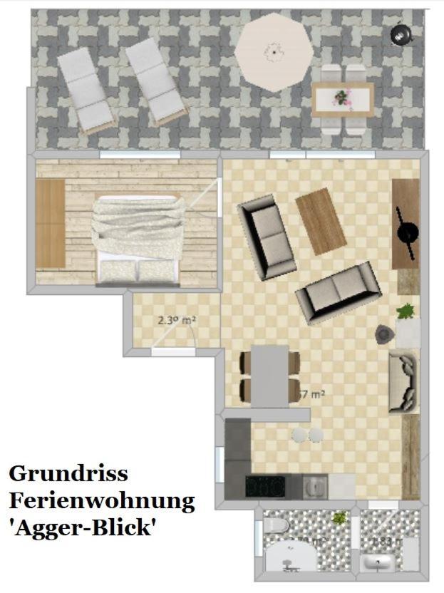 גומרסבך Exklusive Ferienwohnung 'Agger-Blick' Mit Grosser Seeblick-Terrasse & Sauna מראה חיצוני תמונה